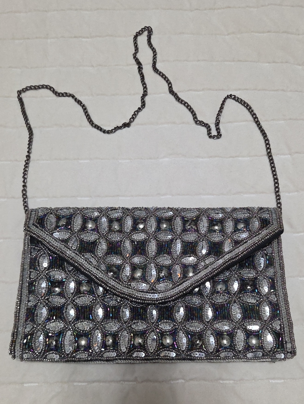 NWOT Lulus Beaded Envelope Shoulder Bag